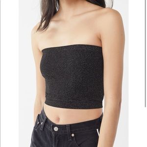 Out From Under Cindy Metallic Cropped Tube Top